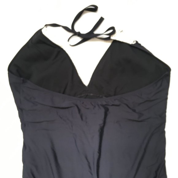 Sea Angel Black One Piece Tie String Swimsuit Size 2X - Picture 5 of 9